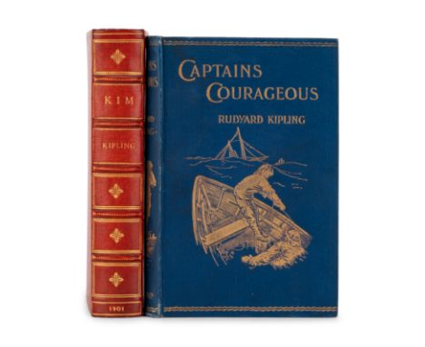 KIPLING, Joseph Rudyard (1865-1936). A group of 3 works, comprising: &nbsp;Captains Courageous. London &amp; NY: Macmillan an