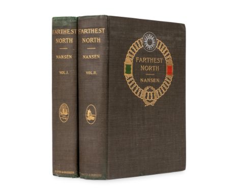 [POLAR/ARCTIC EXPLORATION]. NANSEN, Fridtjof Wedel-Jarlsberg (1861-1930). Farthest North. New York: Harper &amp; Brothers Pub