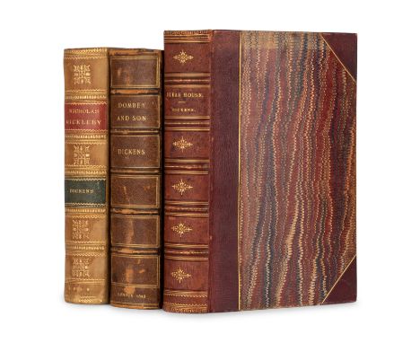 DICKENS, Charles (1812-1870). A group of 3 works, including:The Life and Adventures of Nicholas Nickleby. London: Chapman and