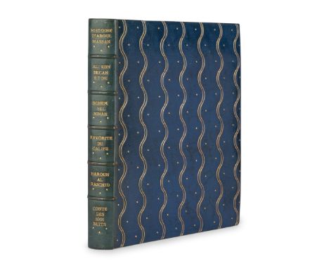 [BINDING]. Histoire d 'Aboulhassan Ali Ebn Becar et de Schemselnihar. Harlem: De Erven F. Bohn, 1929. &nbsp;4to (279 x 224 mm