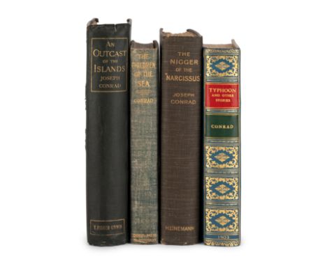 CONRAD, Joseph (1857-1924). A group of 4 works, including:An Outcast of the Islands. 1896. Provenance: Hugh Sutherland (bookp