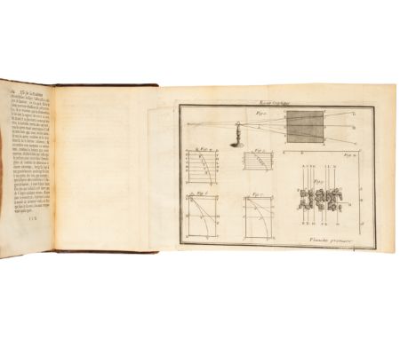 BOUGUER, Pierre (1698-1758). Essai d'optique, sur la gradation de la lumiere. Paris: Claude Jombert, 1729. &nbsp;12mo (160 x 