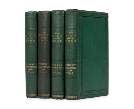 BROWNING, Robert (1812-1889). The Ring and The Book. London: Smith, Elder, 1868-1869. &nbsp;4 volumes, 8vo. 1p. publisher 's 