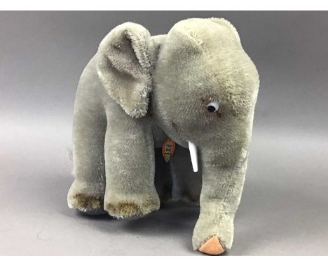STEIFF ELEPHANT SOFT TOY,17cm high