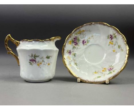 FLORAL DECORATED PART TEA SERVICE,along with a Royal Stafford 'True Love' pattern part tea service