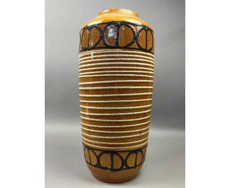 MID CENTURY WEST GERMAN CERAMIC VASE,45cm high, along with three other vases (4)