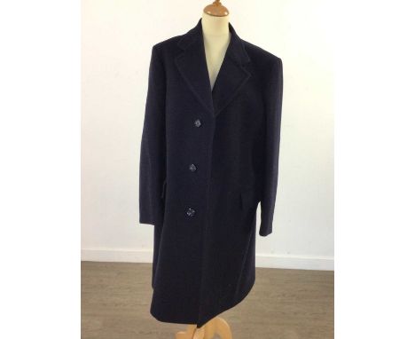 CROMBIE WOOL COAT,42 regular, along with two lady's leather handbags including one Mappin &amp; Webb example (3)