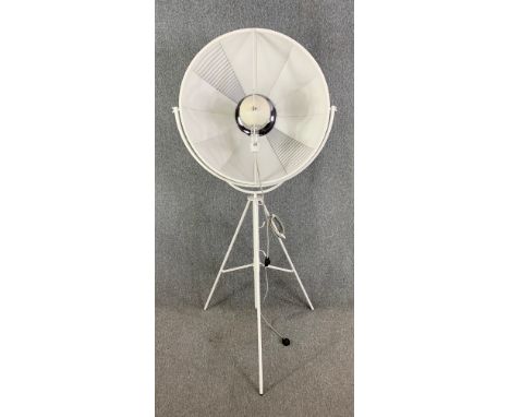 A Pallucco floor standing studio lamp, "Fortuny" from a design by Mariano Fortuny, 1907. With a spare bulb. H.200 W.97cm