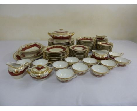 Noritake part dinner and tea set service to include plates, bowls, serving dishes, cups and saucers