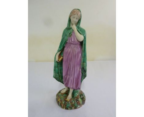 An early 20th century ceramic figurine of a lady, 44cm (h)