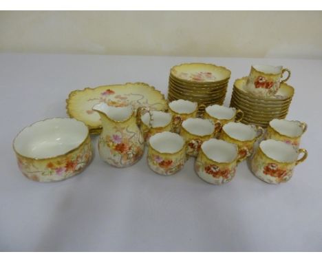 A Limoges tea service by M Redon made for Haynes the Manchester department store circa 1890 (34)