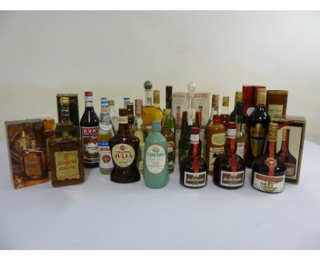 A quantity of liqueur and alcohol to include, Cointreau, Grand Marnier, Metaxa Brandy, Ouzo and Grappa  (30)