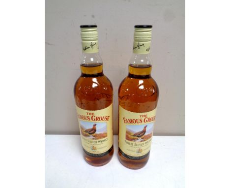 Two bottles of The Famous Grouse Blended Scotch Whisky, 1L, sealed 