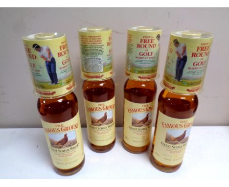 Four bottles of The Famous Grouse Blended Scotch Whisky, 70 cl, sealed 