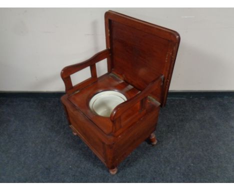 A Victorian mahogany commode  