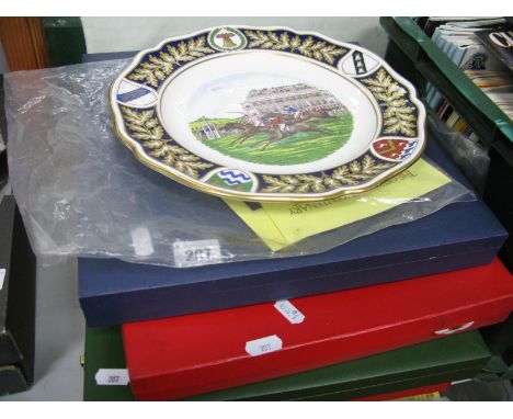 Horse Racing - collectors plates by Spode. St Leger 1972 &amp; 1971, 'The Derby Plate', 'Red Rum' for Francis Sinclair, toget