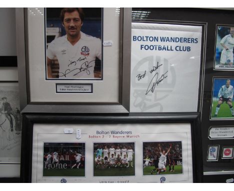 Bolton Wanderers Memorabilia - Per Frandsen signed pennant, Dream Team by David Walker, Billy "White Horse"  80th Anniversary