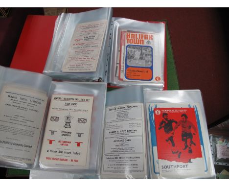 Rotherham United Programmes, 1972-73 to 1974-75 including at Sheffield Wednesday County Cup, 1973-74 Doncaster County Cup, Ha