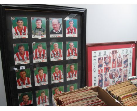 Daily Star. Sixteen 'Say Ooh Aah' Sheffield United Player Cards, all black marker signed including:- Hutchinson, Walker, Whit