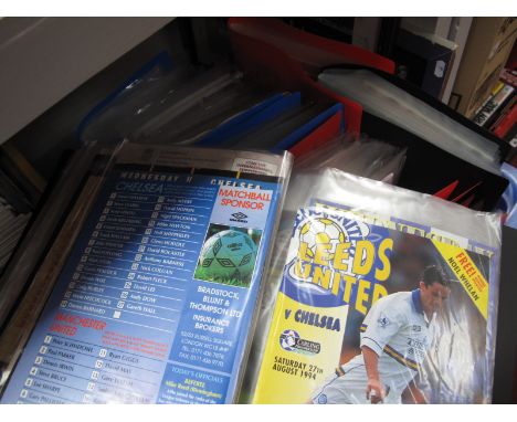 Chelsea Programmes, 1988-1995 Mainly Aways Including - 87-8 play off at Blackburn and ticket, 89-90 at Scarborough - League C