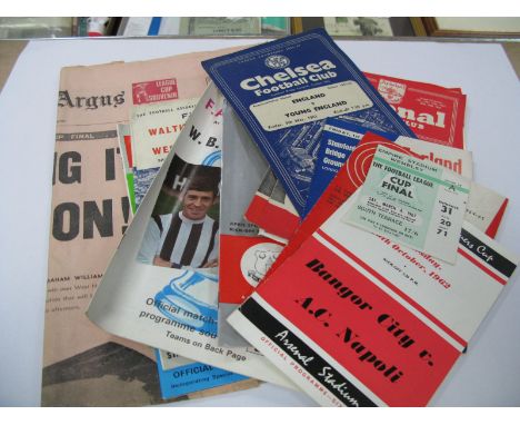 1967 League Cup Final Programme, Ticket and Newspapers,  1967 F.A. Cup Final programme and ticket, Amateur Cup Final programm
