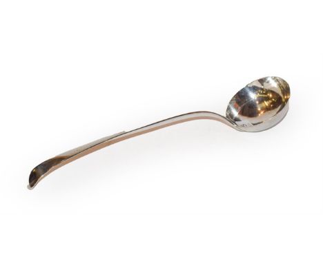 A George III silver ladle, London 1787 by Thomas Evans, 157.8 grams