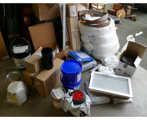 A large mixed collection of Civil Engineering items to include ventilation shafts, lube tech spill control barrier, lighting,