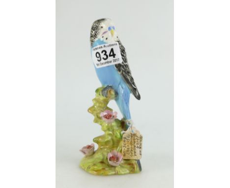 Beswick Blue Budgie (facing left) 1216