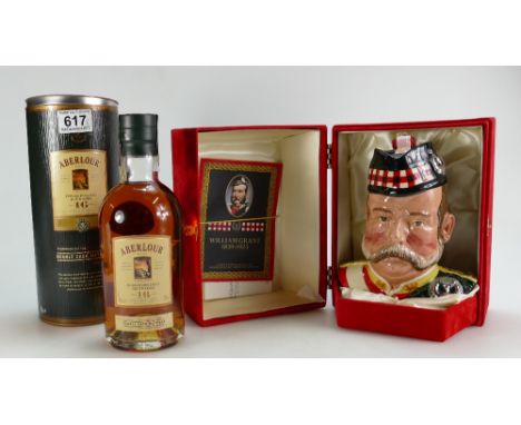 Royal Doulton large William Grant decanter special commission for William Grant Whiskeys, limited edition, boxed, together wi