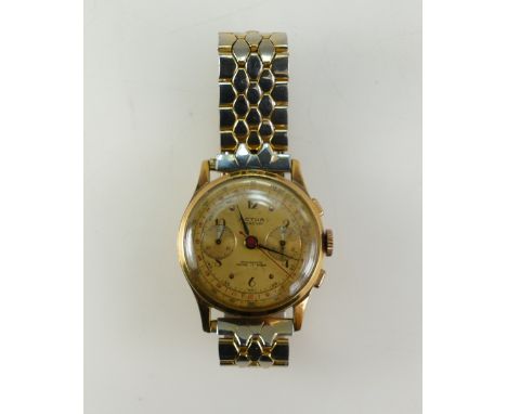 18ct gents Actua Geneve chronometer wristwatch 