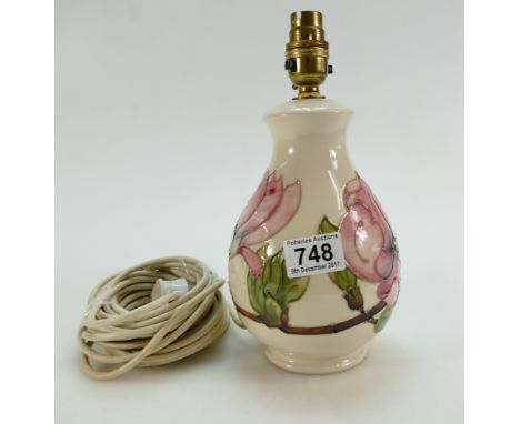 A Moorcroft lamp base, height 25cm.