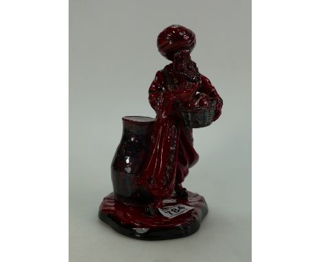 Royal Doulton flambe figure The Lamp Seller HN3278 (crack to base)