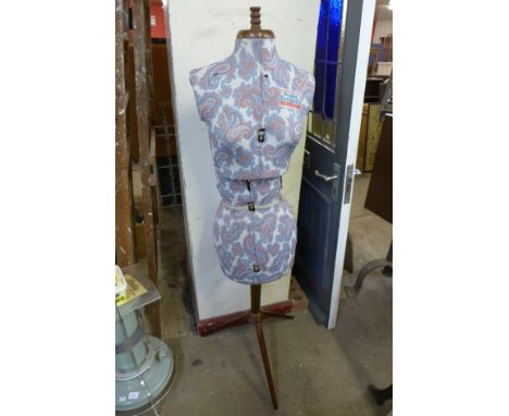 A dressmaker's mannequin