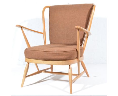 Ercol beech armchair.