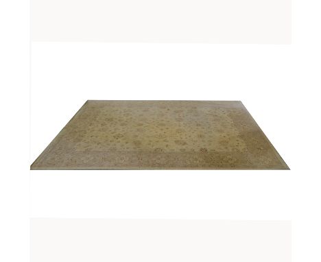 Carpet, Pakistan, handmade, wool, trellis pattern, 435 x 304cm 