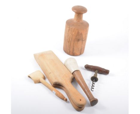 Corkscrew, butter pats, pie shape, etc.