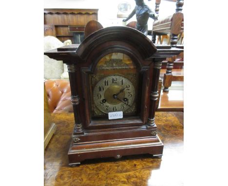 Late 19th Century walnut two train mantel clock