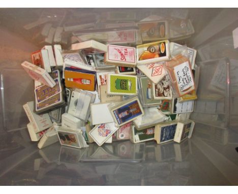 Quantity of mainly advertising related playing cards