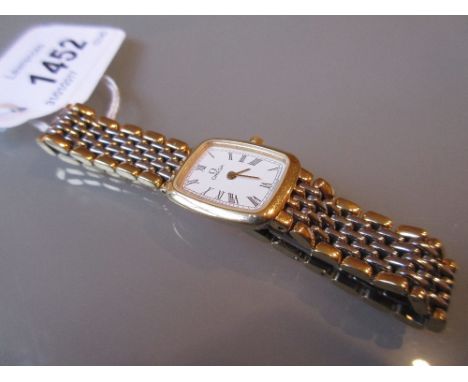 Omega De Ville ladies bi-metal wristwatch with bracelet strap