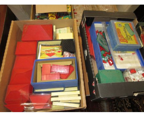 Large collection of Bayko building blocks in two boxes