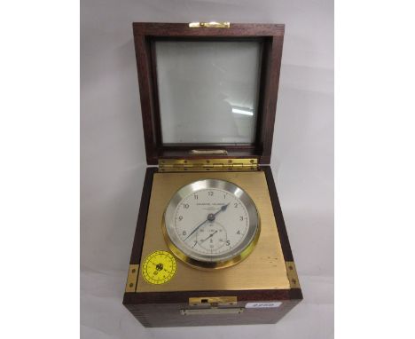 Cased quartz marine chronometer by Wempe, Hamburg
