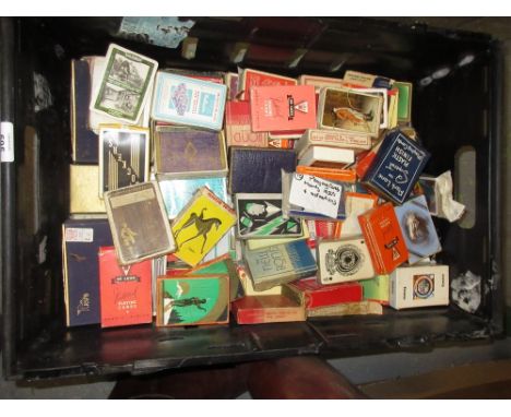 Quantity of various 1950's playing cards including advertising