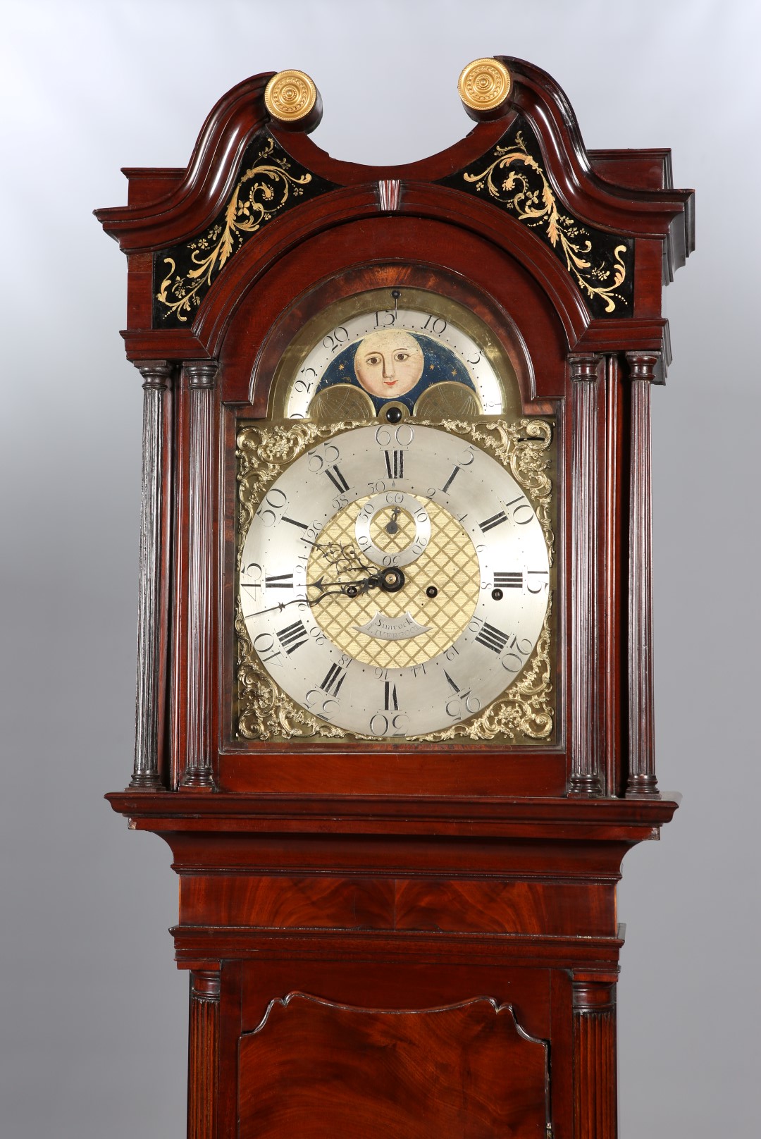 A MAHOGANY CHIMING LONGCASE CLOCK, signed Simcock, Liverpool, adapted ...