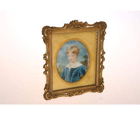 ATTRIBUTED TO SIR CHARLES WILLIAM ROSS R.A.(SCOTTISH, 1794-1860), A PORTRAIT MINIATURE OF GEORGE FREDERICK D'ARCY LAMBTON, 2n