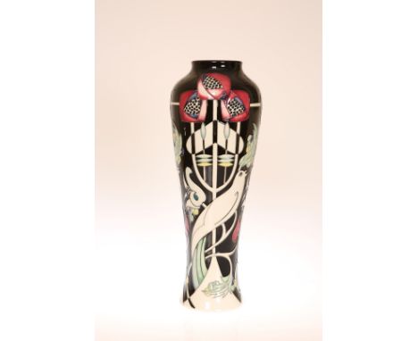 A LARGE MOORCROFT "TALWIN" VASE, first quality. 36cm