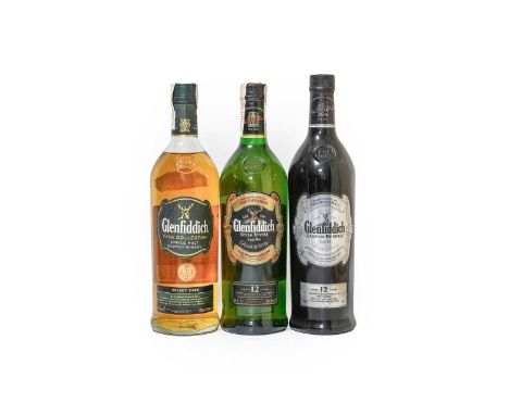 Glenfiddich Caoran Reserve 12 Year Old Single Malt Scotch Whisky, 40% vol 1 litre (one bottle), Glenfiddich Cask Collection S