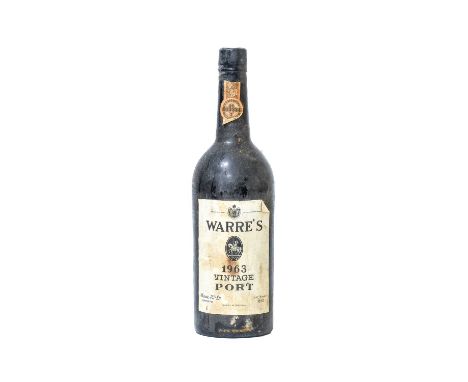 Warre's 1963 Vintage Port (one bottle)