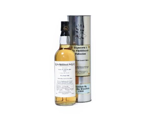 Caol Ila 1989 Signatory Vintage Single Malt Scotch Whisky, idependently bottled by Signatory Vintage Scotch Whisky Co. Ltd., 