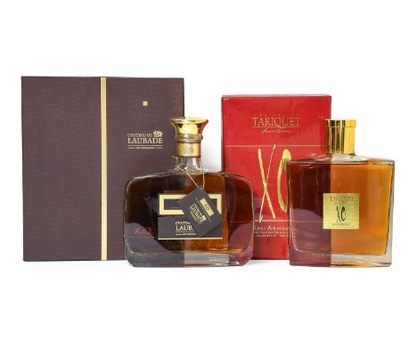 Chateau de Laubade X.O. Bas-Armagnac, perfume bottling (one bottle), Chateau du Tariquet X.O. Bas-Armagnac, perfume bottling 