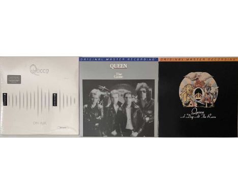 QUEEN - MOBILE FIDELITY SOUND LAB AUDIOPHILE LP PACK. A wonderful selection of 3 audiophile LPs by Queen, some released on Mo